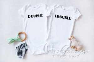 double trouble twins rompers